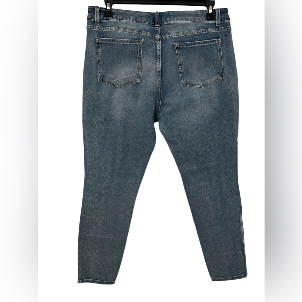 Time and True Petite High Waisted Skinny Jeans Women Size 20P Blue - Picture 3 of 4